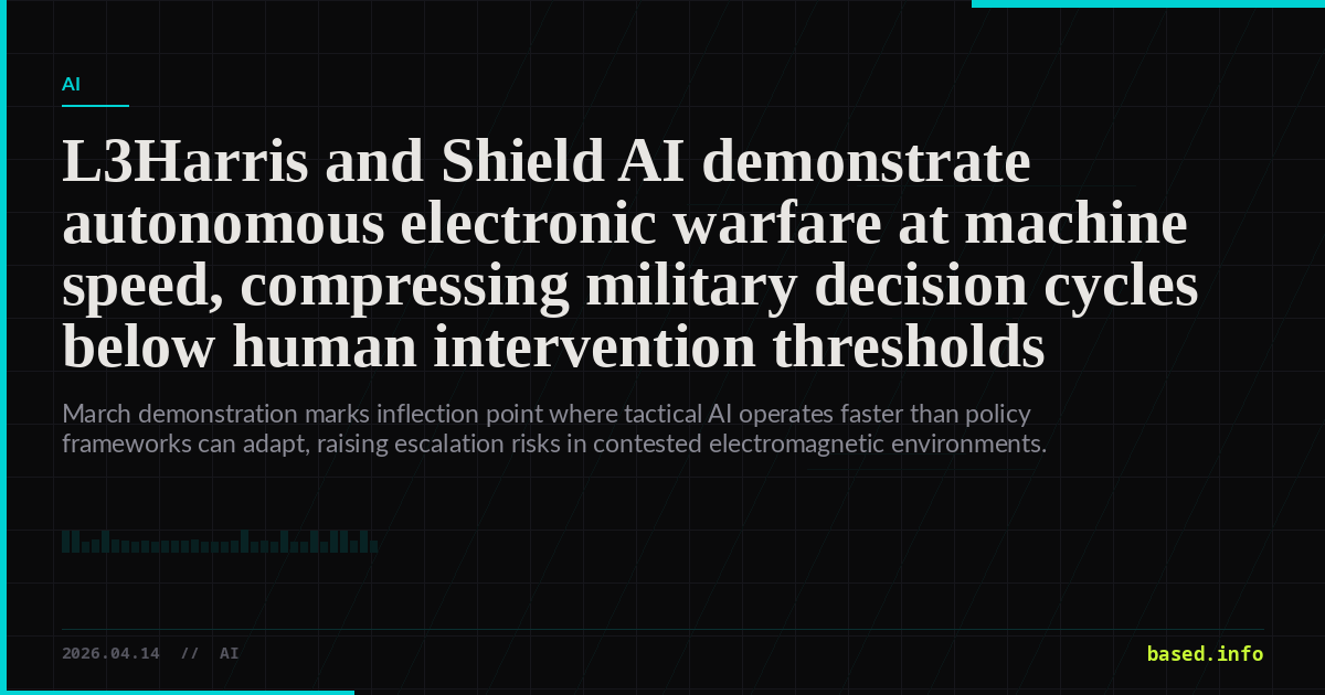 Compressing Shield L3Harris and Shield AI demonstrate autonomous electronic warfare at ...